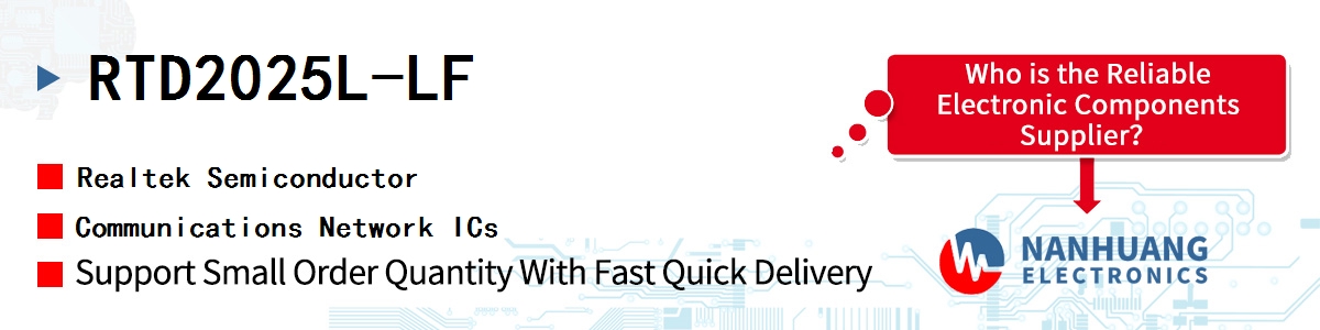 RTD2025L-LF Realtek Communications Network ICs